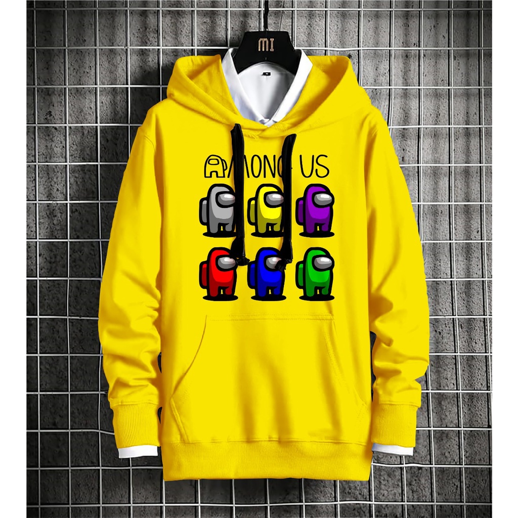 HOODIE ANOUN US PELANGI BAHAN FLEECE - A5GARD88