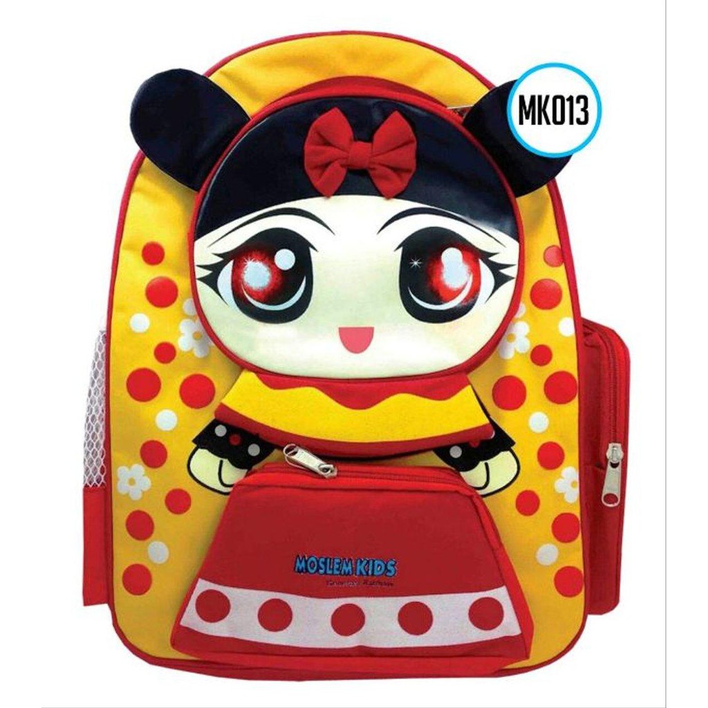 Tas Sekolah Ransel Anak SD Bag Backpack Back Pack Muslim Kids Karakter Mouse Berjilbab MK 013