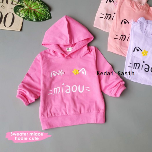 Baju Atasan Sweater Hoodie Anak Bayi Perempuan Import Best Seller