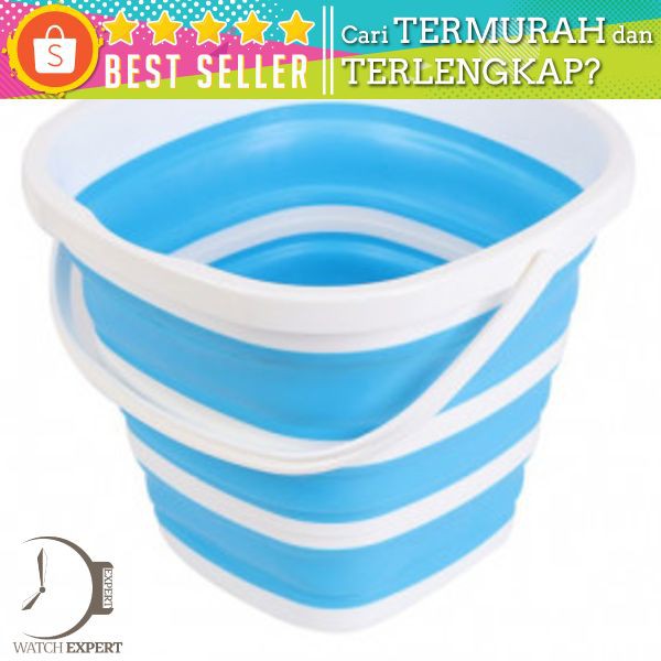 Bisa COD Baskom Ember Lipat Water Bucket Foldable Collapsible 10 Liter