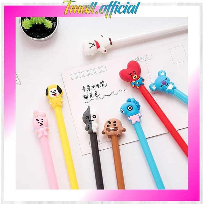 

SALE TMALL - Pulpen Fancy Gel Pena Karakter BTS Perlengkapan Sekolah R147 - Grey Van
