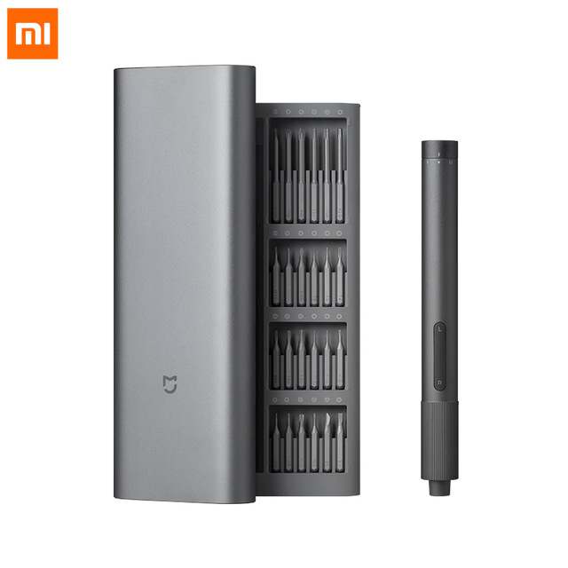 Xiaomi Mijia Set Obeng Elektrik Presisi 2 / 24 Bits Magnetik Bahan Aluminum Untuk Penggunaan Harian