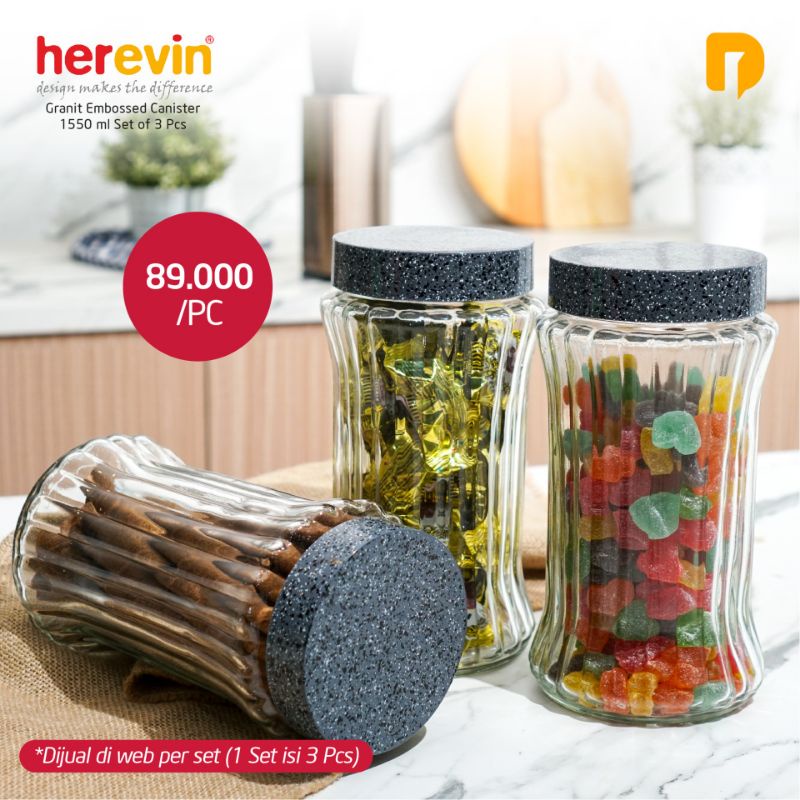Herevin Granit Embossed Canister