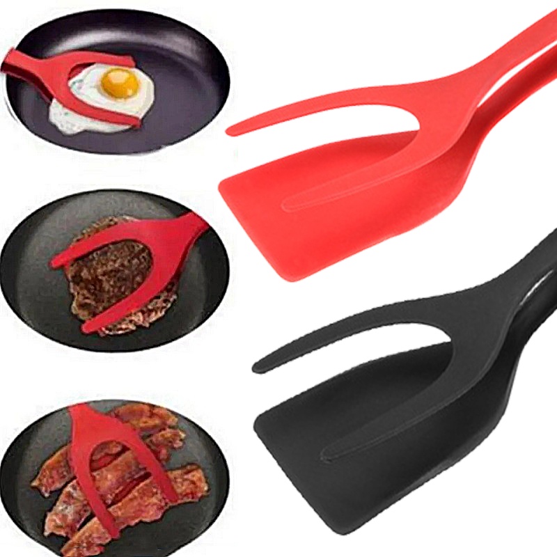 Spatula 2 in 1 Anti Lengket Untuk Memasak Telur Goreng / pizza / Bbq / pancake / Roti Panggang