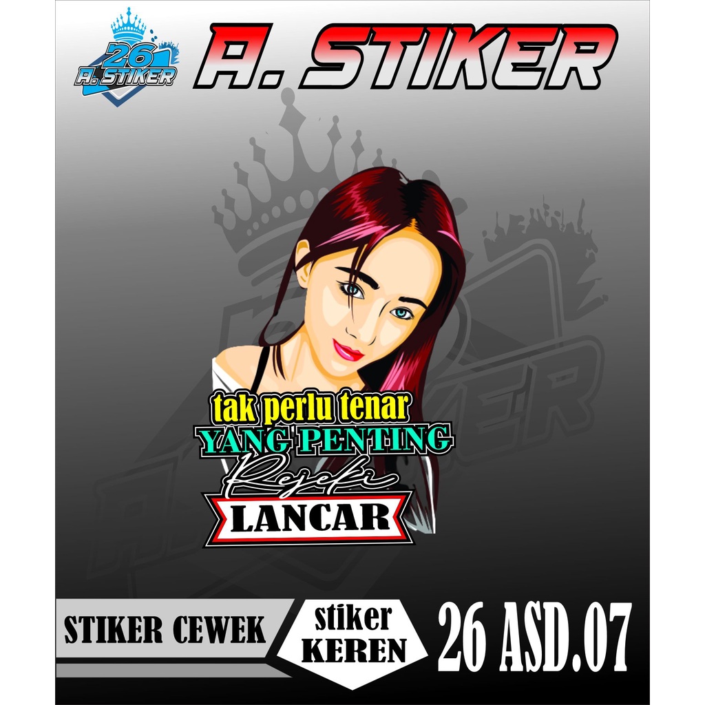 stiker cewek stiker mobil stiker truk stiker motor stiker variasi mobil sticker mobil