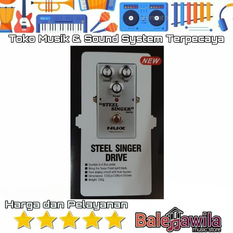 Effect Efek Gitar Guitar NUX Steel Singer ORIGINAL