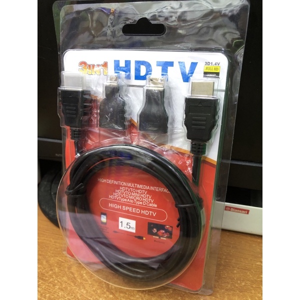 Kabel HDMI 3 in 1