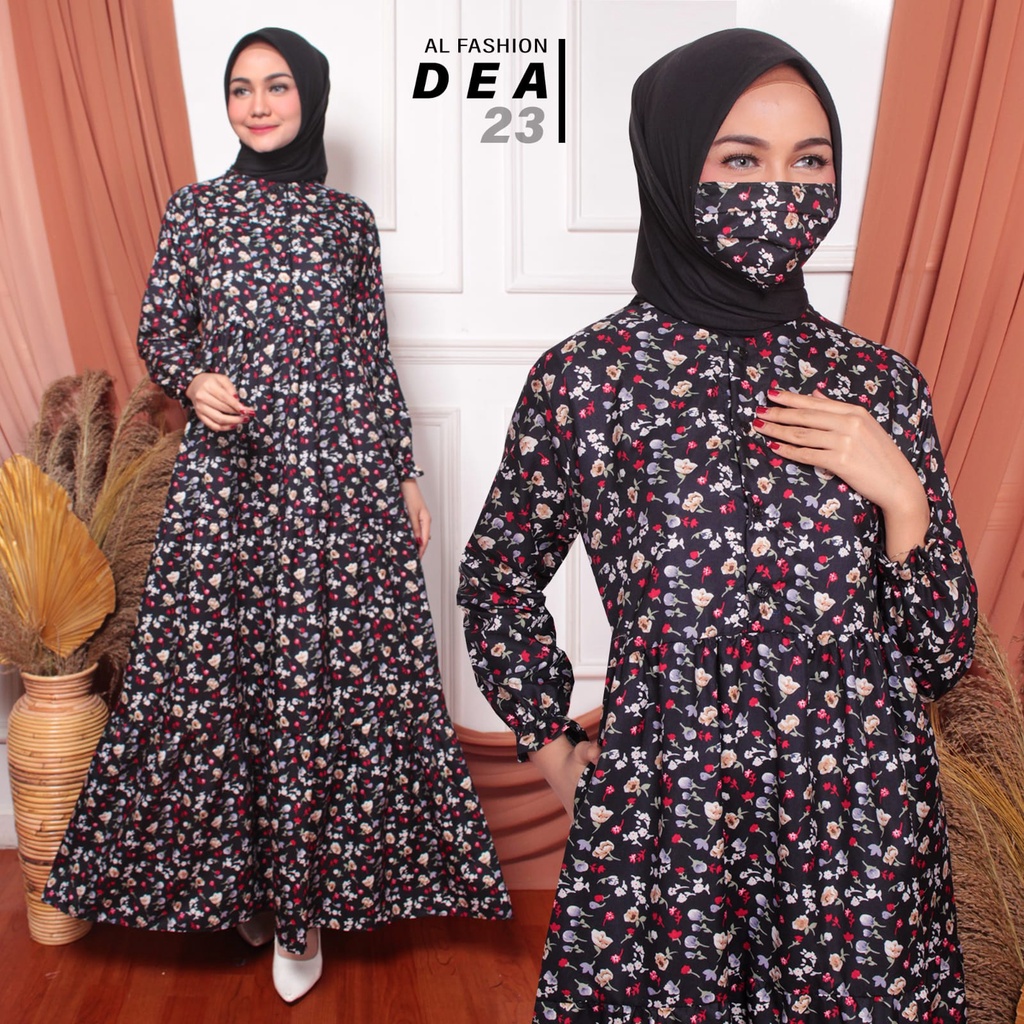 ABA AGEN BAJU HOMEY DRESS GAMIS DEYA BAHAN KATUN-8