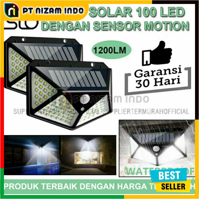 Lampu Solar Tenaga Surya 100 LED / Lampu Solar Cell Outdoor / Lampu Solar LED Waterproof / Lampu Taman Tenaga Surya Outdoor