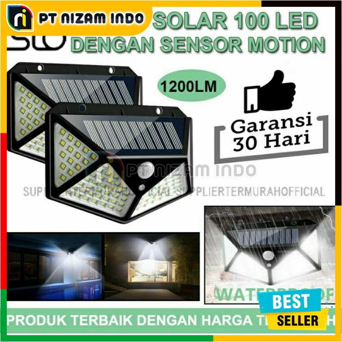 Lampu Solar Tenaga Surya 100 LED / Lampu Solar Cell Outdoor / Lampu Solar LED Waterproof / Lampu Tam