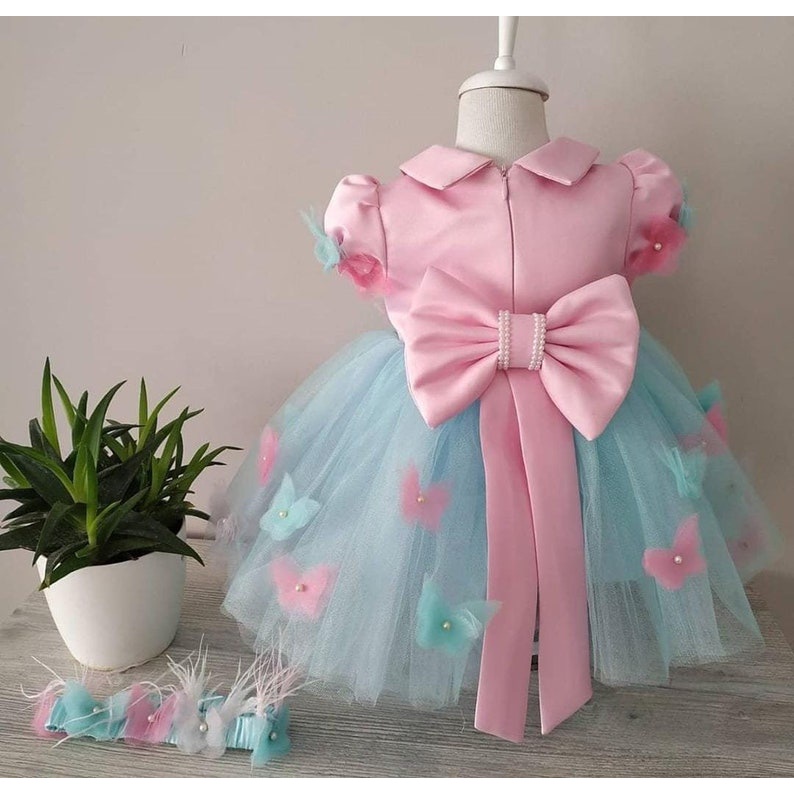 gaun butterflay dress bayi neychan new model