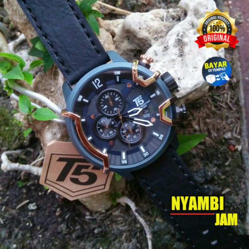 JAM TANGAN PRIA T5 H3819 CHRONO ORIGINAL TAHAN AIR