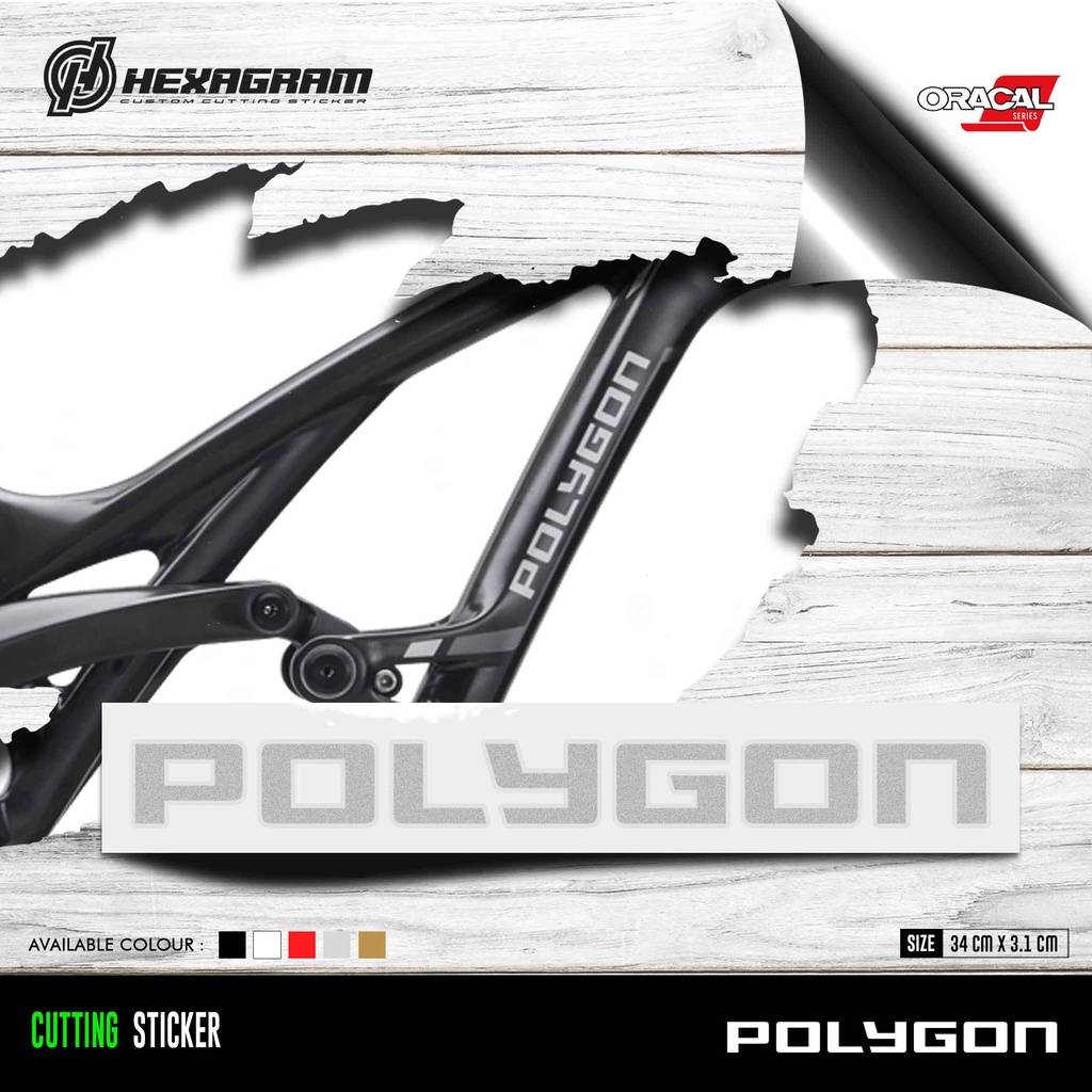 Cutting Sticker Sepeda POLYGON | Stiker Cutting  Sepeda POLYGON Sepasang