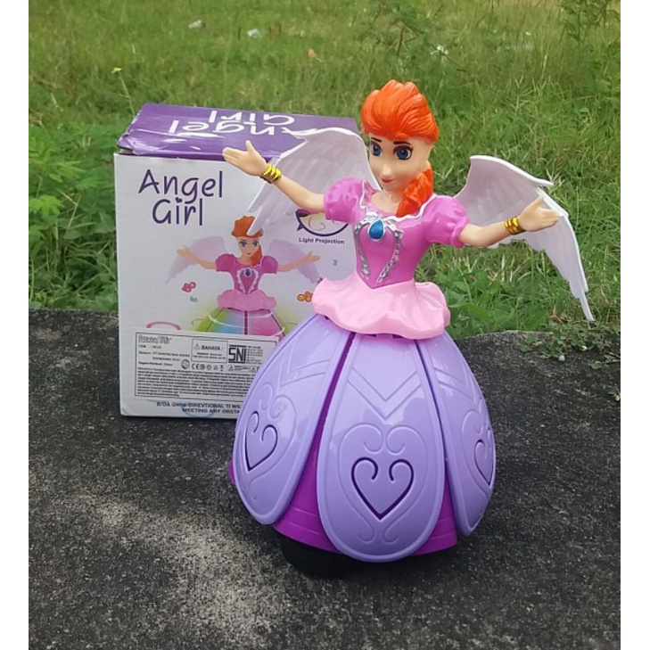 mainan anak perempuan angle girl boneka Frozen baterai