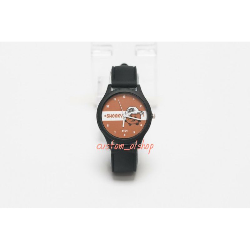 Jam Tangan BTS  BT21 COOKY  SHOOKY  VAN  MANG  KOYA  TATA  CHIMMY  RJ  DV