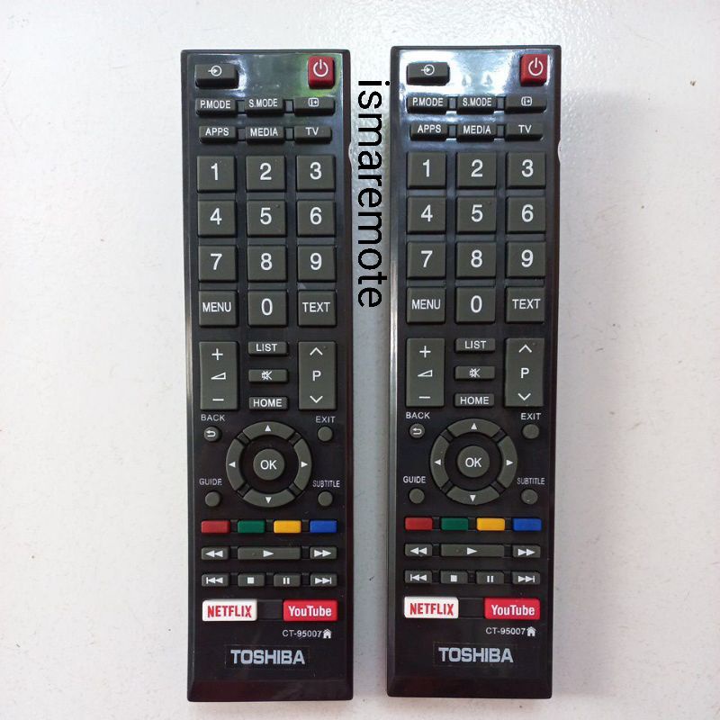 REMOTE REMOT TV TOSHIBA YOUTUBE NETFLIK CT 95007