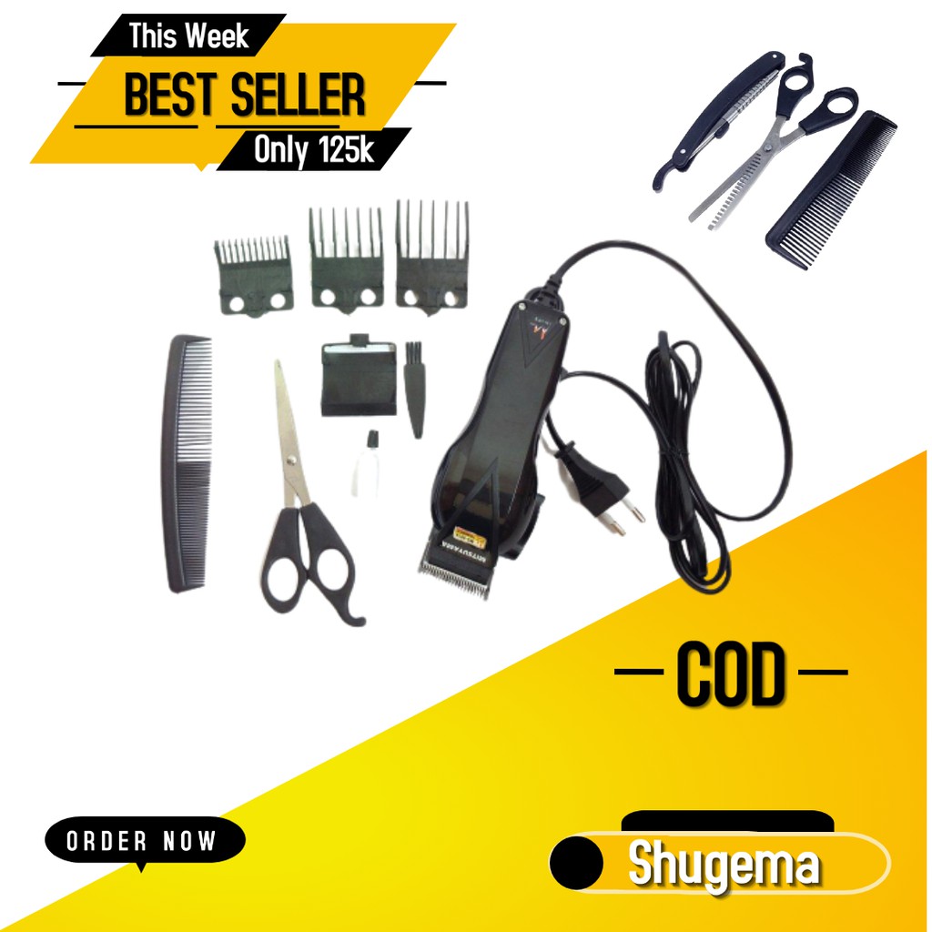 [ COD ] MESIN CUKUR RAMBUT ELEKTRIK PRO CLIPPER HAPPY KING PROFESIONAL