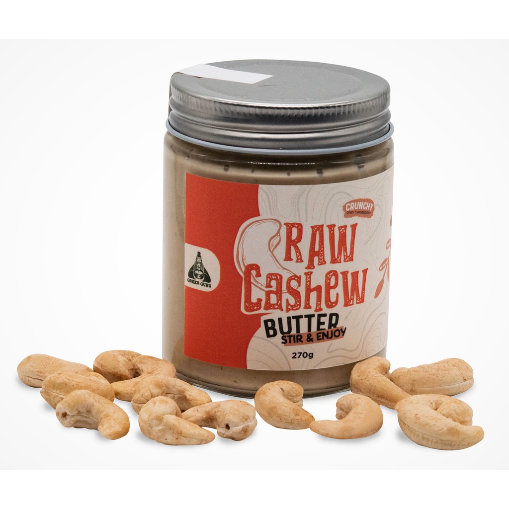 

Raw Cashew Butter 270Gr (Unsweetened, Gluten Free, Vegan, Keto)