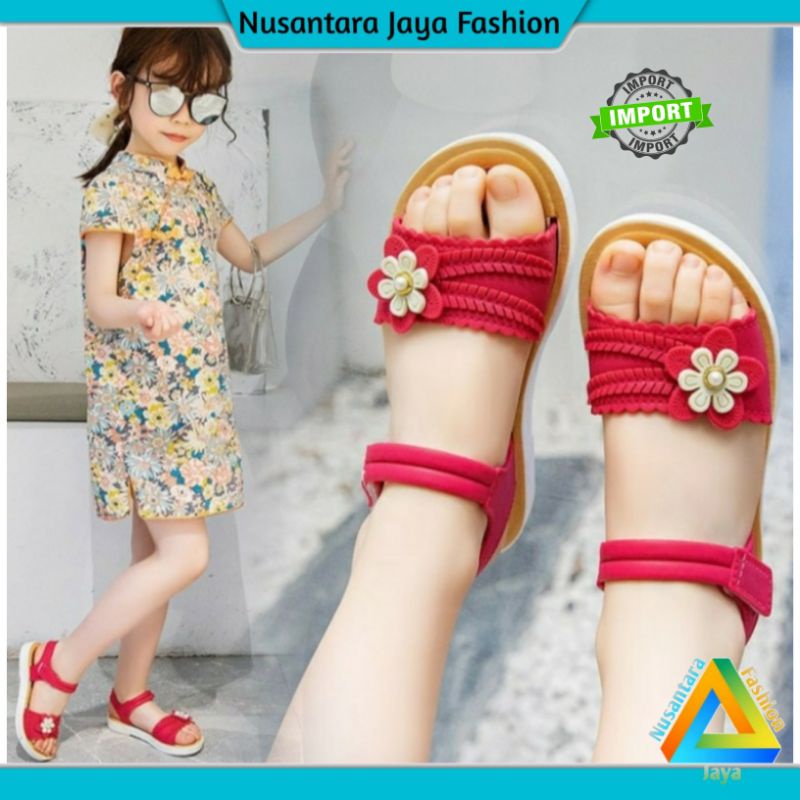 12.12 MEGA SALE - Sandal Anak Perempuan Tali Belakang Import - Sandal Anak Perempuan Balance 2022