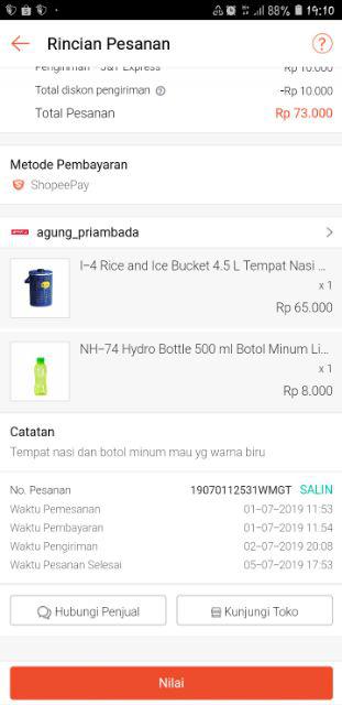 I-4 Rice And Ice Bucket 4.5 L Tempat Nasi Dan Es Lion Star