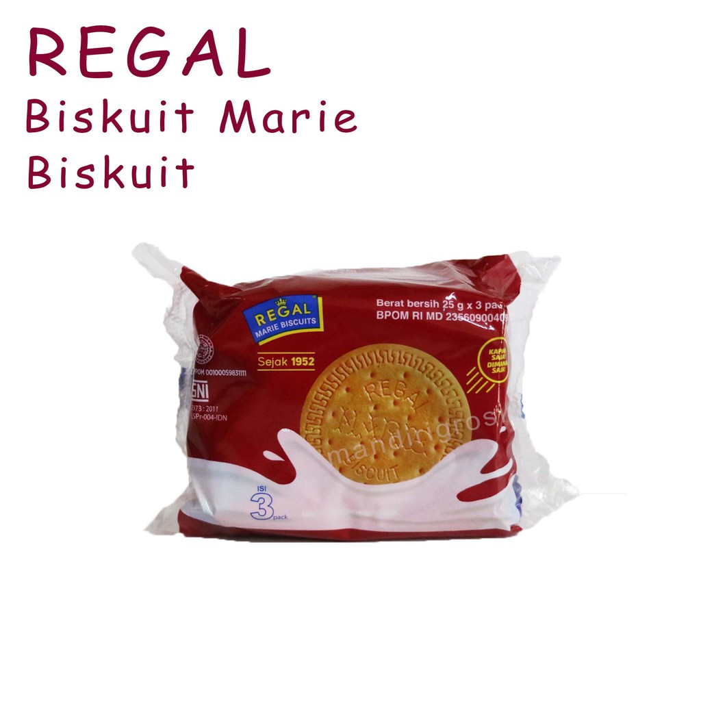 Biskuit susu *Regal * isi 3 pcs