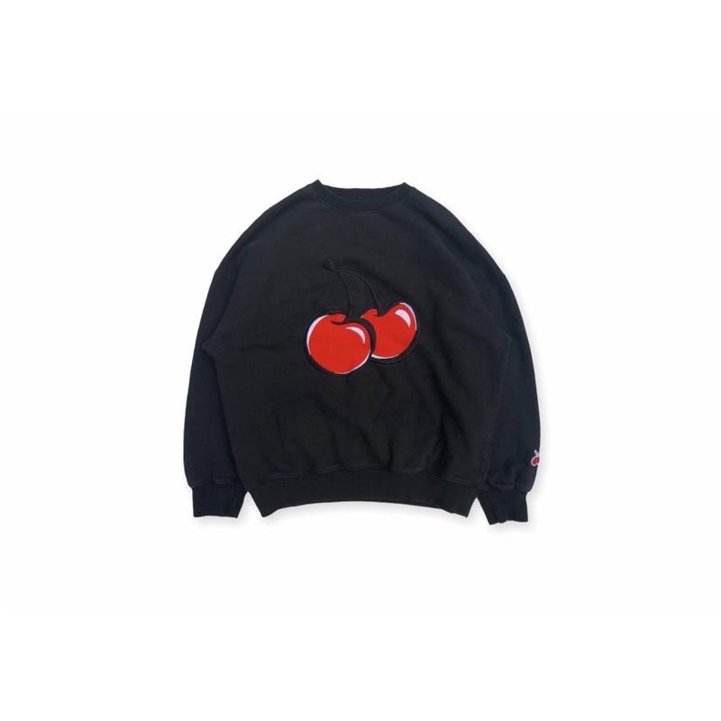 crewneck kirsh cherry black | SECOND BRANDED