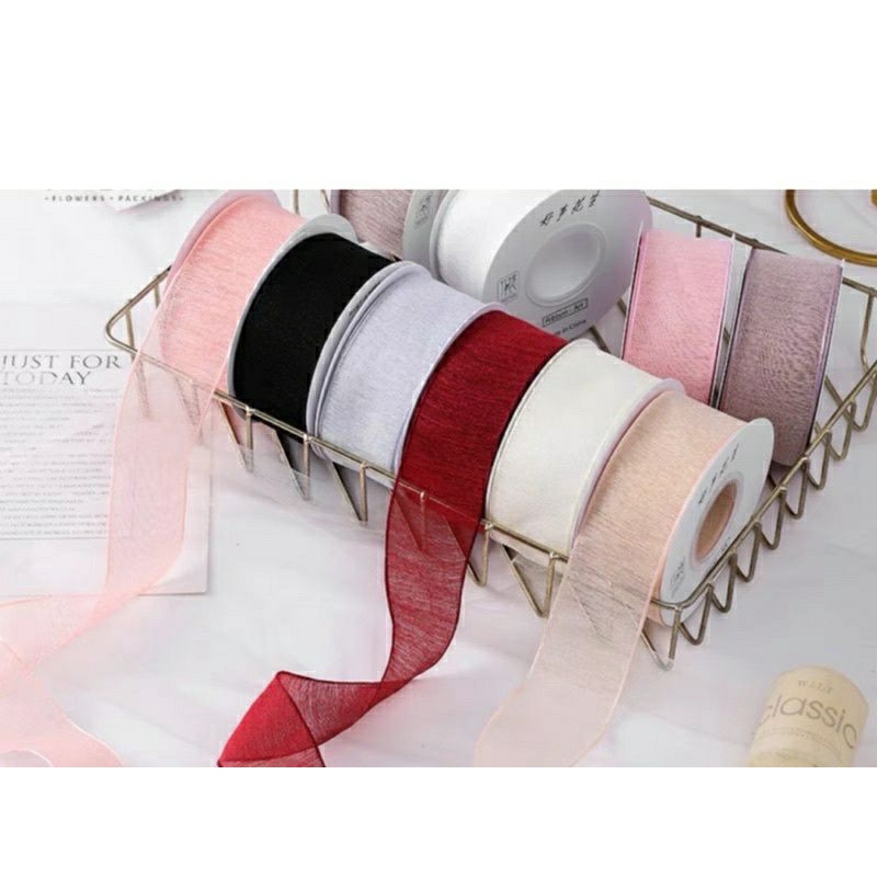 

XHS Pita buket bunga 4cm/ Pita kado / Flower bouquet ribbon