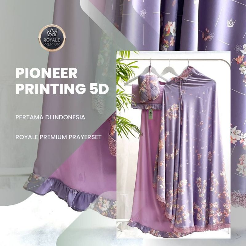 MUKENA ROYALE PREMIUM ZARA SERIES LILAC