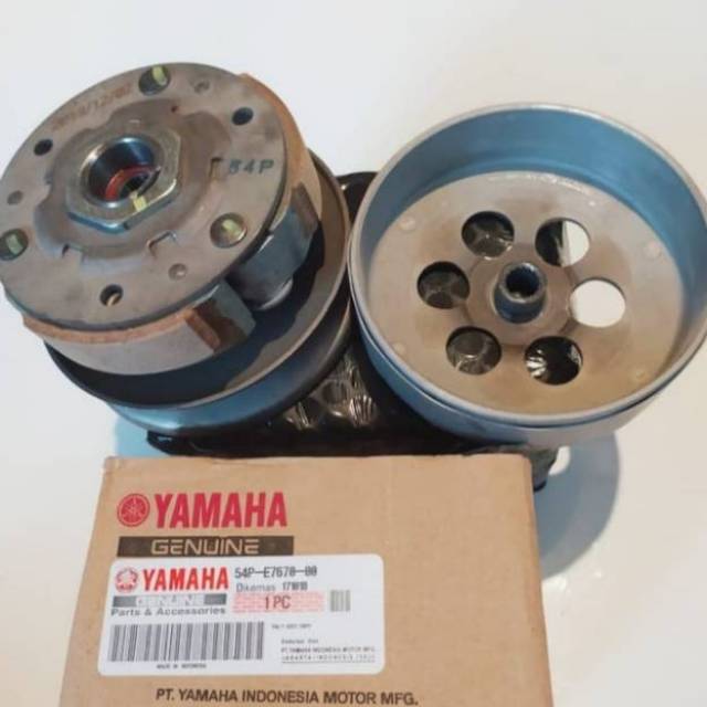 Pully Assy CVT Set Yamaha Mio j Mio soul Mio GT. Fino new/old Xread 45P Barang ORI