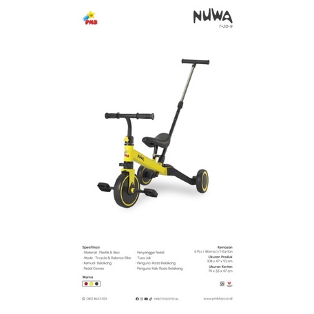 Push bike Balance bike PMB NUWA T 20-9 T20-9