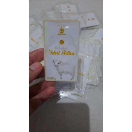 MicroGram Gift Series IDUL ADHA Emas Mini 24 Karat 0.001