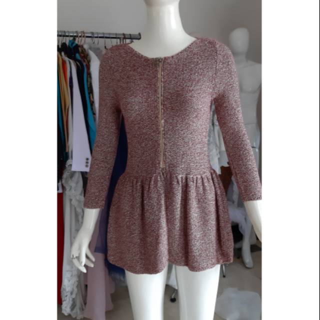 Zara Knit Peplum Preloved