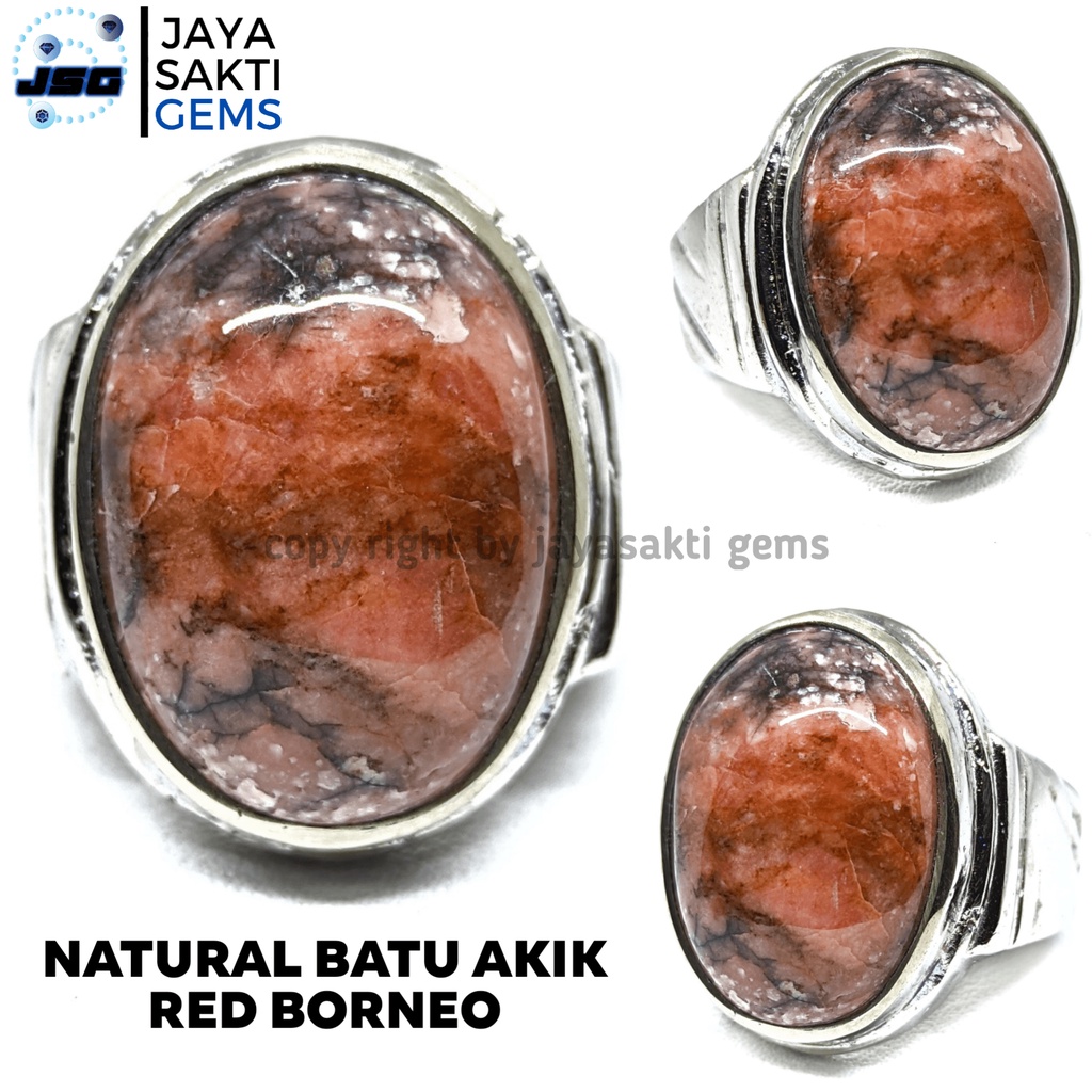 Natural Batu Akik Red Borneo RB03