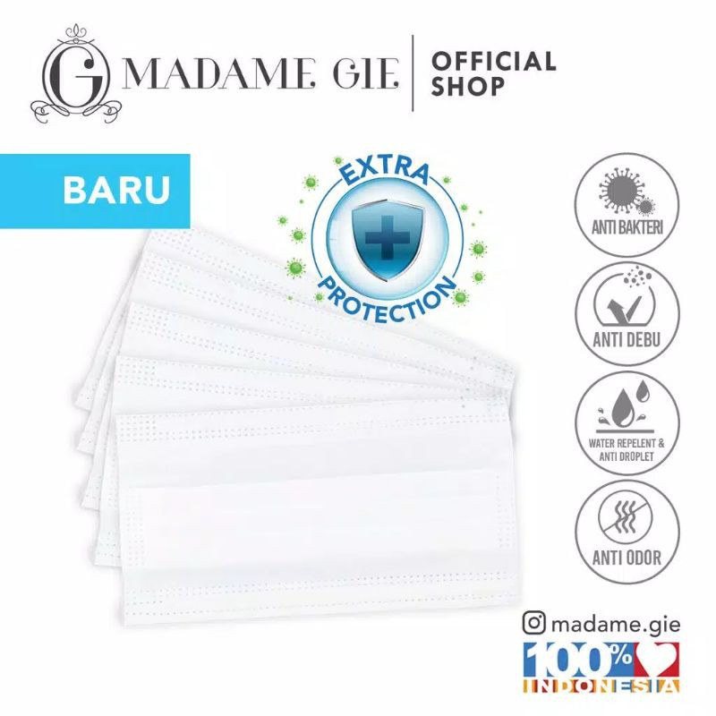 Masker sekali pakai 3 ply | 4 ply isi 5 | isi 10 pcs Duckbill | KN95 | KF94 Putih warna warni