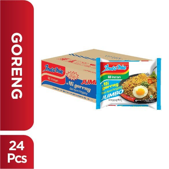 Indomie Goreng Jumbo Ayam Panggang Mie Instan 127 gr (24 pcs)