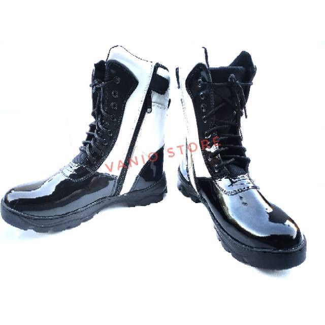 Promo Shopee Sepatu PDL PDL PROVOS TNI,SEPATU PKD KULIT KILAP