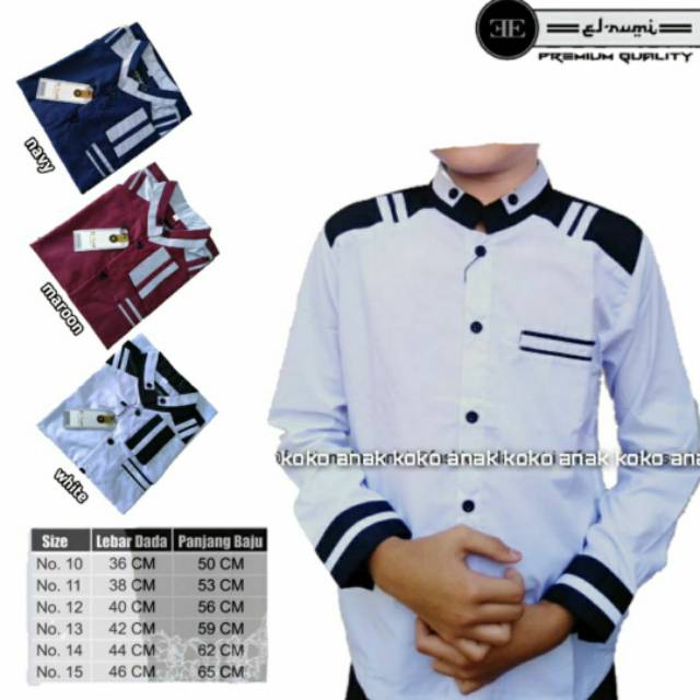 (COD NEW READY) BAJU KOKO ANAK SERAGAM HADROH