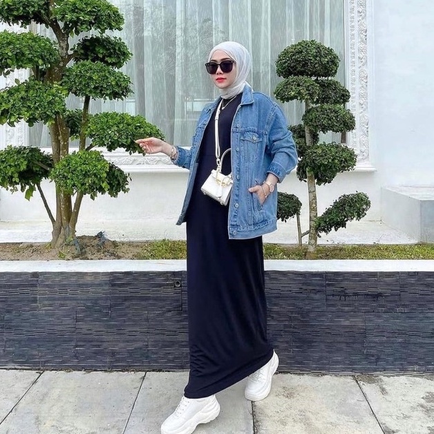 Gamis Inner Tanpa Lengan Jersey