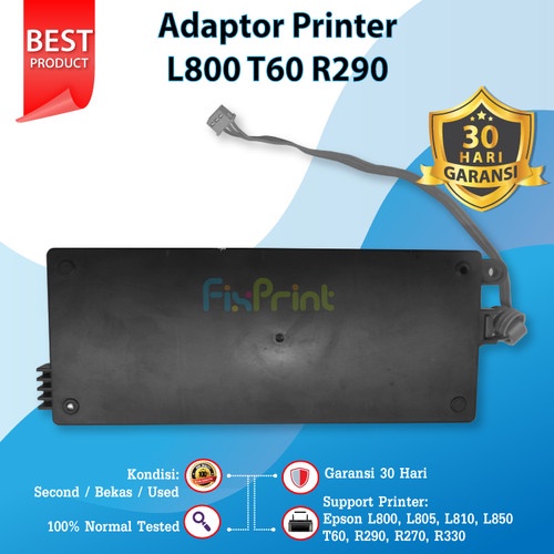 CKR 340 Adaptor Power Printer Epson L805 L850 L800 T60 R290 R270 Bekas Garansi