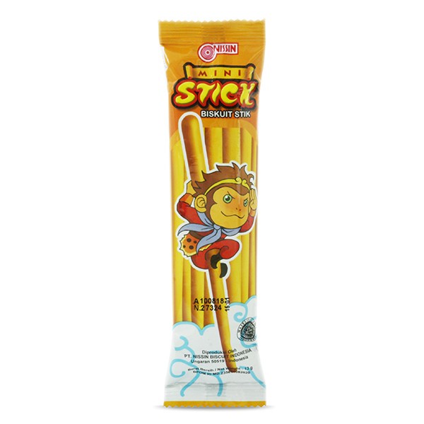 Nissin Mini Stick Biskuit 10 Sachet @13gr - Camilan Anak