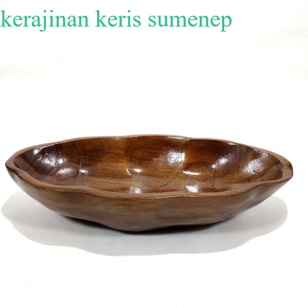 Asbak Kayu Jati Jumbo Model daun Unik Klasik Elegan