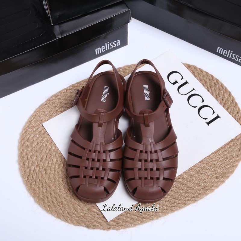 Sepatu Melissa possesion Cokelat matte/sepatu sandal jelly/sepatu melissa/sepatu jelly wanita/sandal jelly melissa/sepatu sandal wanita