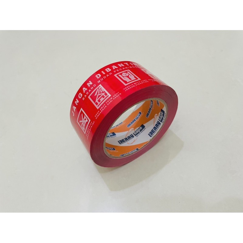 Isolasi lakban fragile (48mm x 90 yard)
