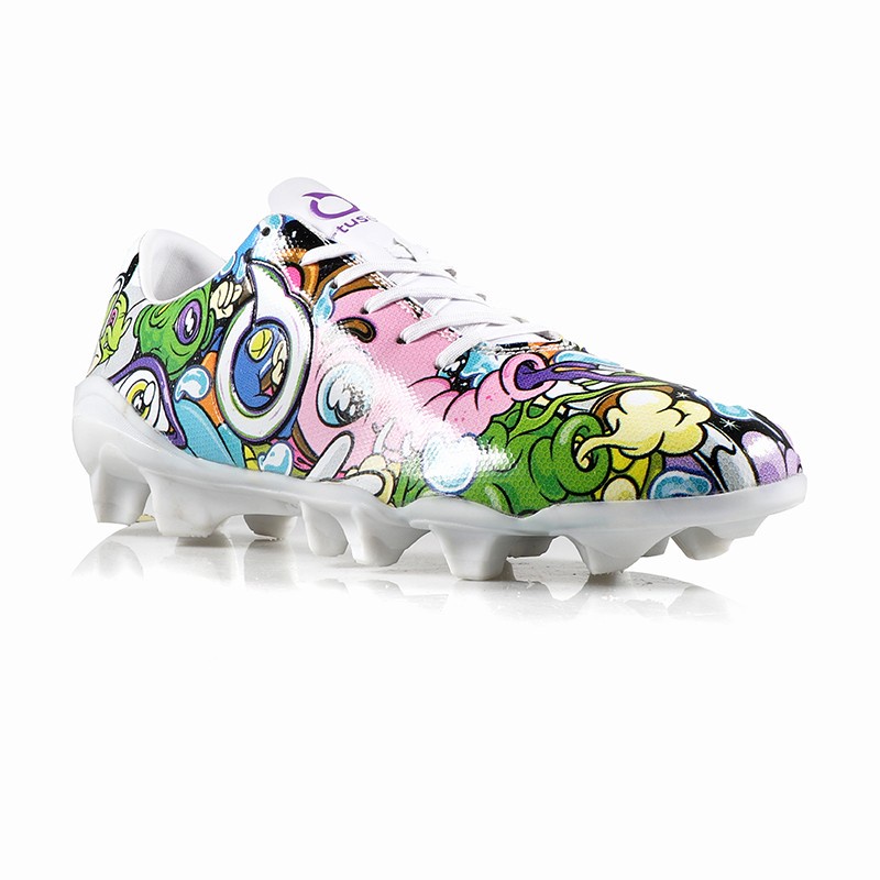 Sepatu Bola - ORTUSEIGHT X MUKLAY - Catalyst Cure FG White Diversity - FX size 42