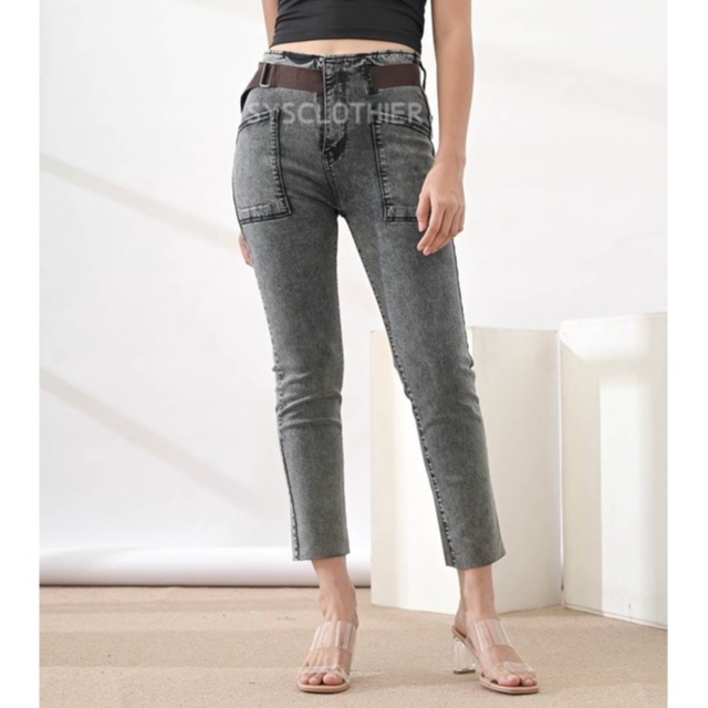 CELANA JEANS WANITA HW DOLLY BELT