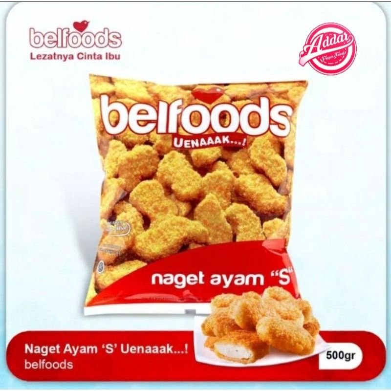 

Nugget Ayam Belfoods Ayam S / Coin 500gram