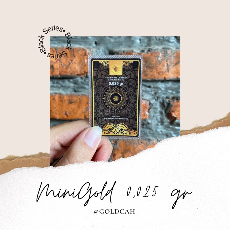 Minigold Koin Emas Murni Mini 24 Karat Logam Mulia- 0,025 gr