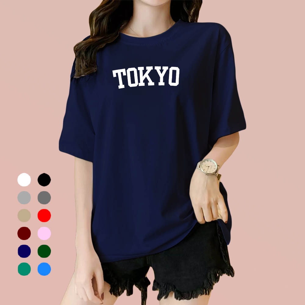 Kaos Wanita Tokyo / Kaos Soft Katun / Atasan Wanita - Pria (Unisex)