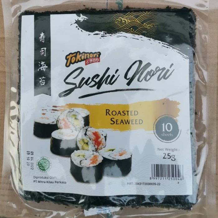 

NEW Tokinori Sushi Kimbap Nori HALAL 10 lembar rasa Roasted Seaweed