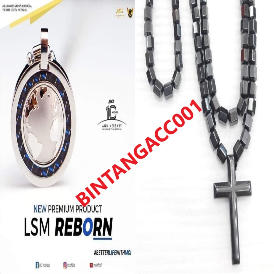 Kalung Quantum Kesehatan | Pendant Health + Gelang Kesehatan model AZHIKRA Garansi Asli Model SALIB 